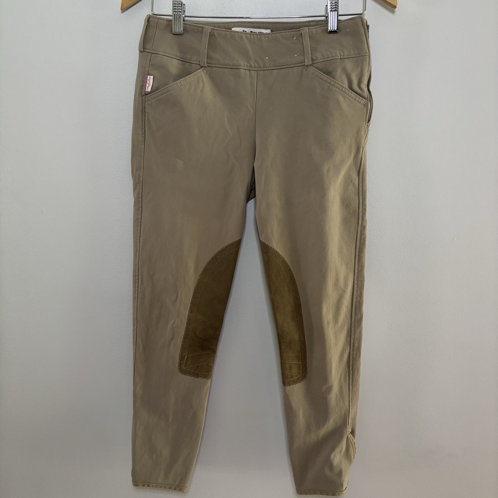 The Tailored Sportsman Trophy Hunter Women's Reg 28 Tan Knee Patch USA Horseback